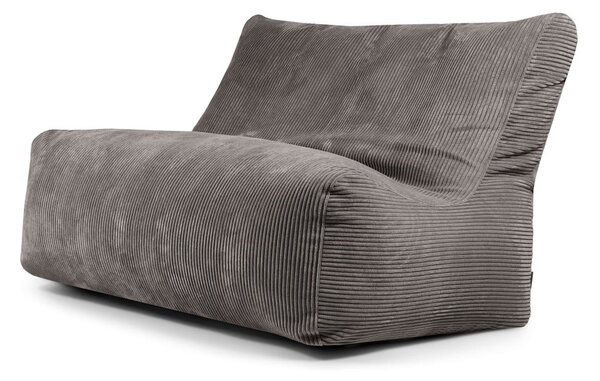 Тъмносив пуф от рипсено кадифе Sofa Seat Lounge – SLOWDOWN