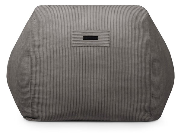 Черен пуф от рипсено кадифе Sofa Snug – SLOWDOWN