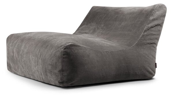 Тъмносив пуф от рипсено кадифе Sofa Lounge – SLOWDOWN