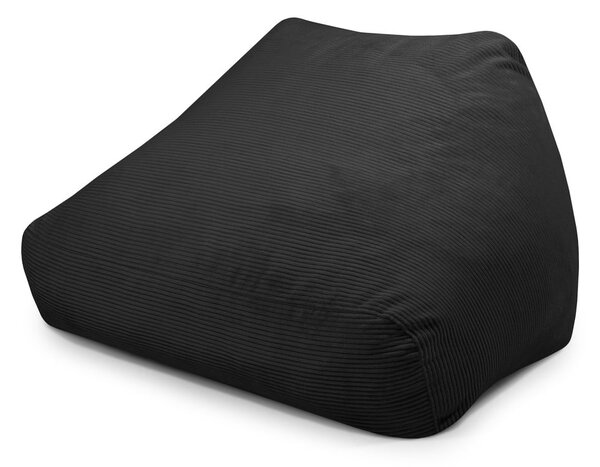 Черен пуф от рипсено кадифе Sofa Snug – SLOWDOWN