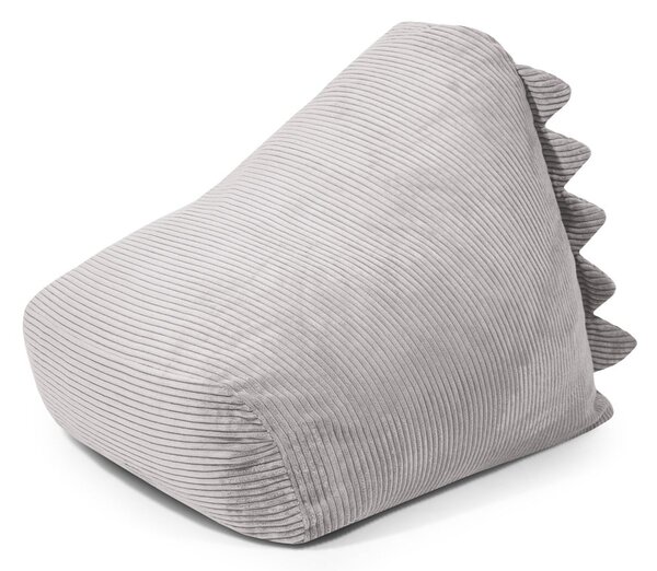 Светлосив детски пуф от рипсено кадифе Snug 80 Dragon – SLOWDOWN