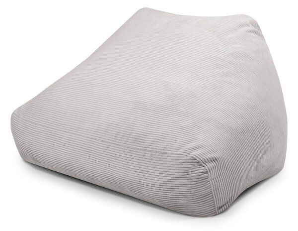 Светлосив пуф от рипсено кадифе Sofa Snug – SLOWDOWN