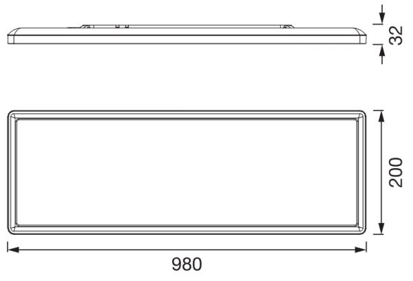 Osram - LED таванно осветително тяло PLANON EASYFIX LED/30W/230V 2800/4000/6000K IP54 черно
