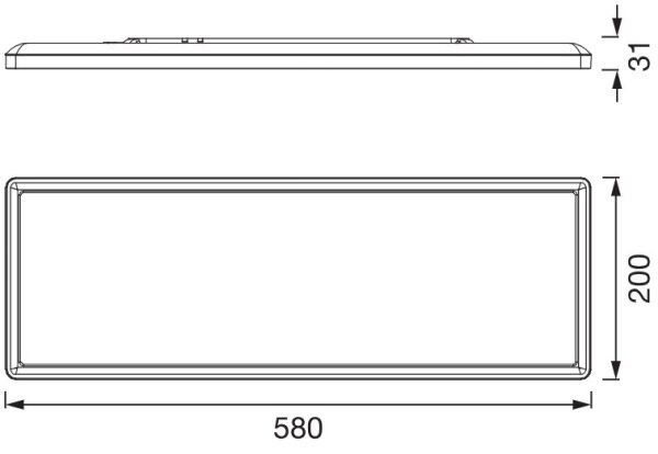 Osram - LED таванно осветително тяло PLANON EASYFIX LED/24W/230V 2800/4000/6000K IP54 черно