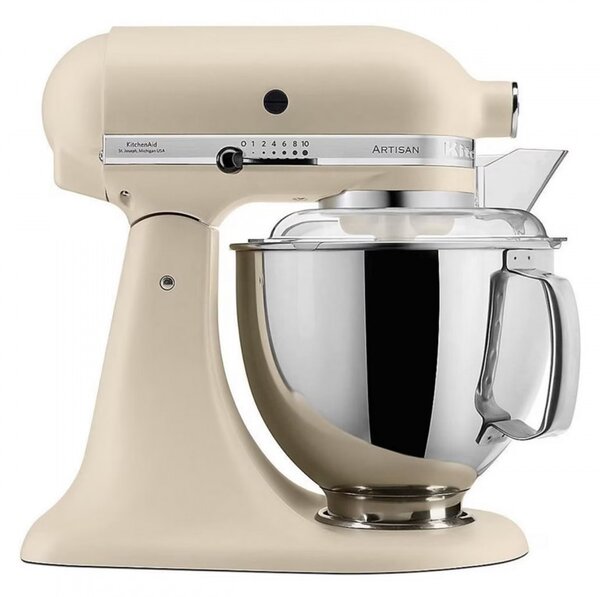 Планетарен миксер KitchenAid Artisan Elegance 5KSM175PSEFL, 300 W, 4.8 л, Direct drive, 10 скорости, Бежов