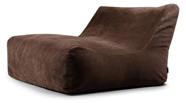 Тъмнокафяв пуф от рипсено кадифе Sofa Lounge – SLOWDOWN