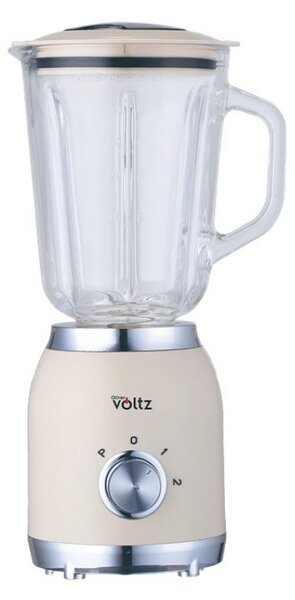 Блендер Voltz OV51162G, 600W, 1.5 л, 2 скорости + Pulse, Стъклена кана, Крем