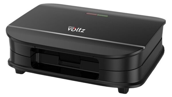 Сандвич тостер Oliver Voltz OV51442Q, 700W, Грил, Незалепващи плочи, Отваряне на 105°, Черен