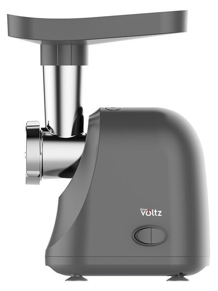 Месомелачка Oliver Voltz OV51991G, 800W, Обратен ход, Приставка за домати, Приставки 5 и 7 мм, Неръждаема стомана, Тъмносив