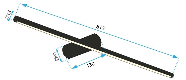 Аплик LED 80CM APP1343-W Black