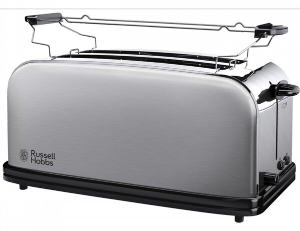 Тостер Russell Hobbs Adventure Oxford 21396-56, 1200W, 2 филии, 1 отвор, 6 нива на изпичане, Тава за трохи, Инокс