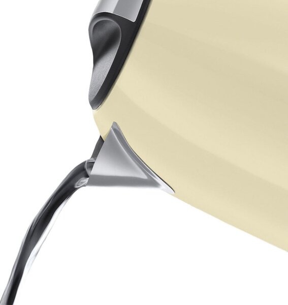 Електрическа кана Russell Hobbs Colours Plus Classic Cream 20415‑70, 2400W, 1.7 л, Бързо завиране, Скрит нагревател, 360° основа, Индикатор, Кремав