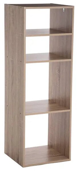 Рафт 5five Mix'n Modul, 2+2 отделения, MDF, 35x32x101 cm - Бял