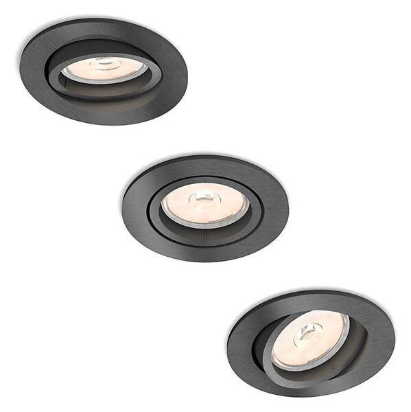 Philips 50393/99/PN - Комплект 3x Осветление за окачен таван DONEGAL 1xGU10/5,5W/230V