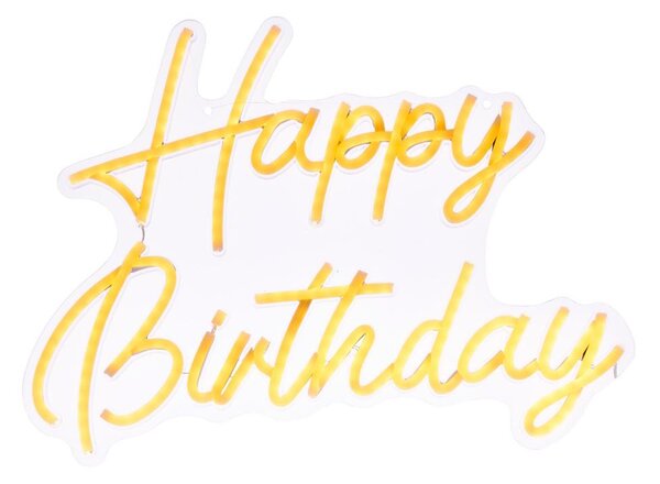 Atmosphera - LED неонова стенна декорация HAPPY BIRTHDAY LED/5V
