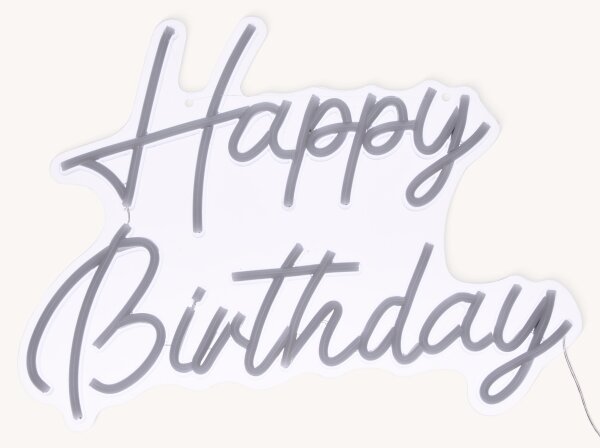 Atmosphera - LED неонова стенна декорация HAPPY BIRTHDAY LED/5V