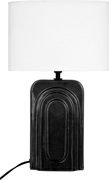 Atmosphera - Настолна лампа MONIA 1xE14/60W/230V черна/бяла