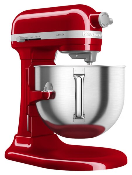 Планетарен миксер KitchenAid Artisan 5KSM70SHXEER, 375 W, 6.6 л, 11 скорости, 67 точки на допир, Повдигане на купата, Специална скорост Fold, Flex Edge, Червен