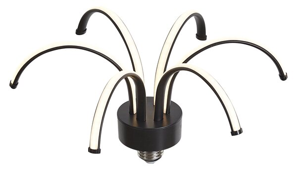 E27 LED декоративна лампа черна 6W 450 lm 3000K
