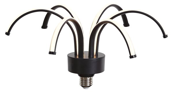 E27 LED декоративна лампа черна 6W 450 lm 3000K