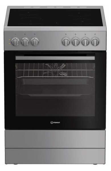 Готварска печка Indesit I6V5PMS, клас A, 66л. обем, 4 нагревателни зони, Click&Clean, Steam&Clean, инокс