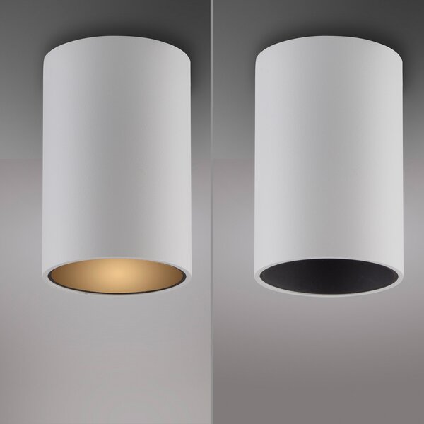 PURE LED лампа за баня Point, бяла, Ø 6 cm, метал, IP44, Затъмняване, Бял, Баня, Метал, Модерен