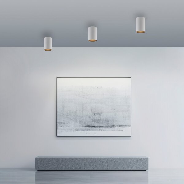 PURE LED лампа за баня Point, бяла, Ø 6 cm, метал, IP44, Затъмняване, Бял, Баня, Метал, Модерен