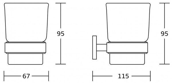 Mexen Zoja чаша за четки за зъби, златна - 7019138-50