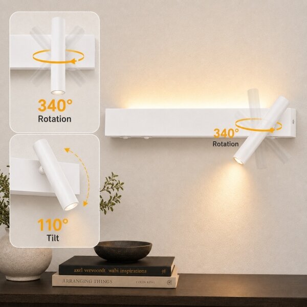 Brilagi - LED стенен спот ARLIX LED/3W/230V + LED/7W бял CRI 90