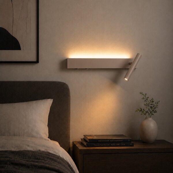 Brilagi - LED стенен насочващ осветител ARLIX LED/3W/230V + LED/7W бежово CRI 90