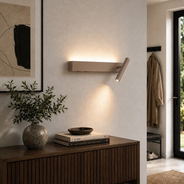 Brilagi - LED стенен насочващ осветител ARLIX LED/3W/230V + LED/7W бежово CRI 90