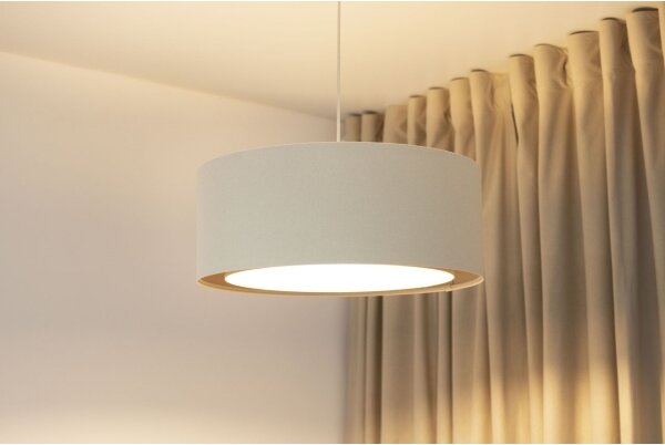 Полилей на кабел BOHO TRINITI 1xE27/60W/230V, диаметър 50 см, кремав