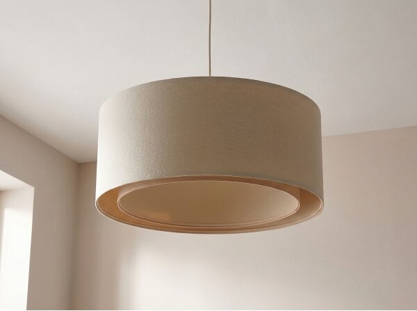 Полилей на кабел BOHO TRINITI 1xE27/60W/230V, диаметър 50 см, кремав