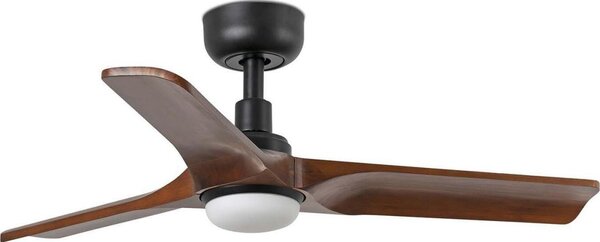FARO 33806WT1S-LED с димер и вентилатор HEYWOOD S 10W/230V CCT Ø90 cm дърво/черно WT+DO