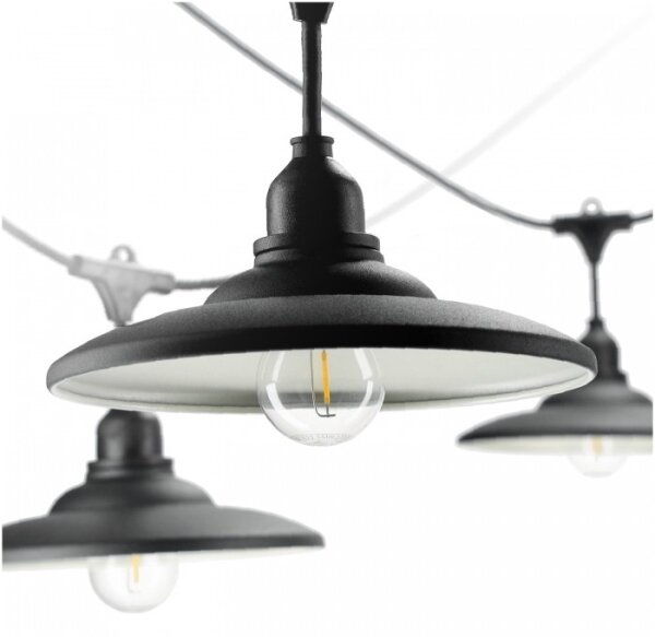 Външен декоративен гирлянд CRETE 10xE27/230V 15m IP44