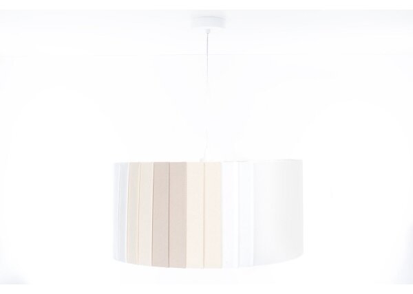 Полилей на кабел STRIPES 1xE27/60W/230V Ø 40 см кремав