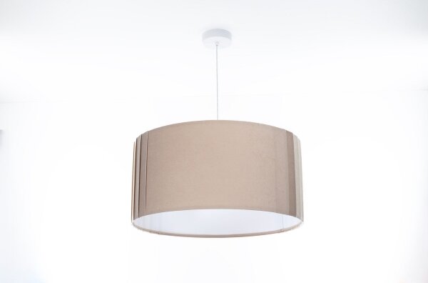 Полилей на кабел STRIPES 1xE27/60W/230V Ø 60 см бежов