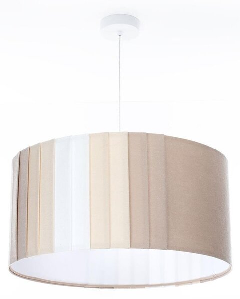 Полилей на кабел STRIPES 1xE27/60W/230V Ø 60 см бежов