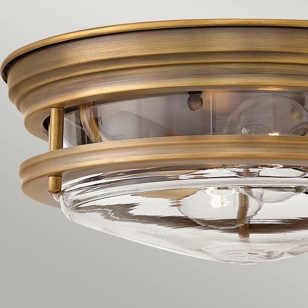 Quintiesse QN-HADRIAN-FS-BR-CLEAR - Външно стоящо осветително тяло HADRIAN, 2xE27/40W/230V, IP44, бронз