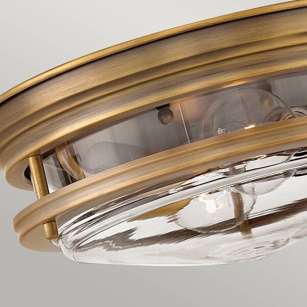 Quintiesse QN-HADRIAN-FS-BR-CLEAR - Външно стоящо осветително тяло HADRIAN, 2xE27/40W/230V, IP44, бронз