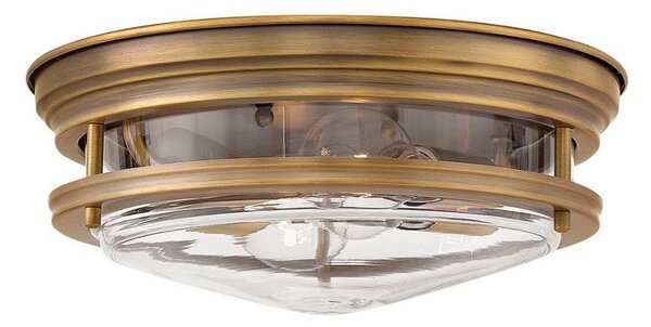 Quintiesse QN-HADRIAN-FS-BR-CLEAR - Външно стоящо осветително тяло HADRIAN, 2xE27/40W/230V, IP44, бронз