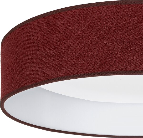 Brilagi - LED таванно осветително тяло VELVET SIMPLE, 24W, 230V, 4000K, Ø 45 см, бордо