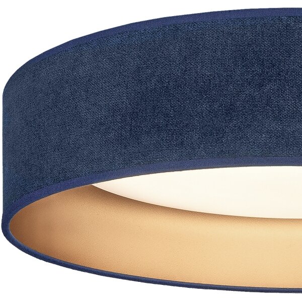 Brilagi-LED Димируемо осветително тяло VELVET SM. VARI 24W/230V 3000–6500K Ø45 см син/златист + дистанционно управление