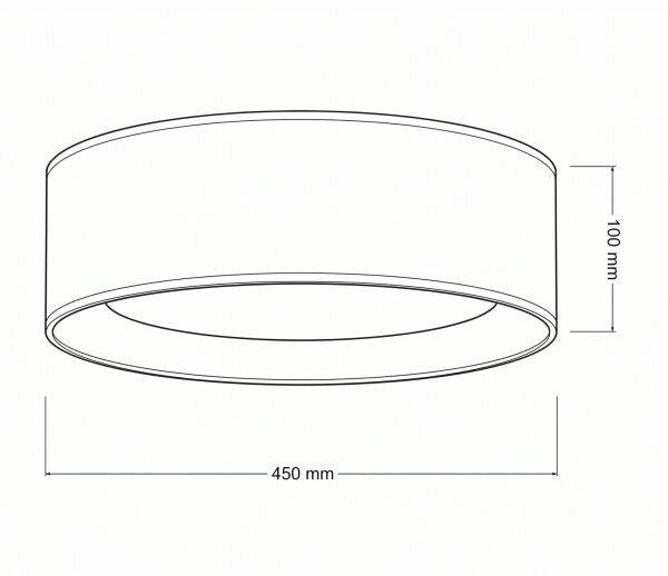 Brilagi-LED таванно осветително тяло VELVET SIMPLE LED/24W/230V 3000K Ø 45 см бяло/цвете