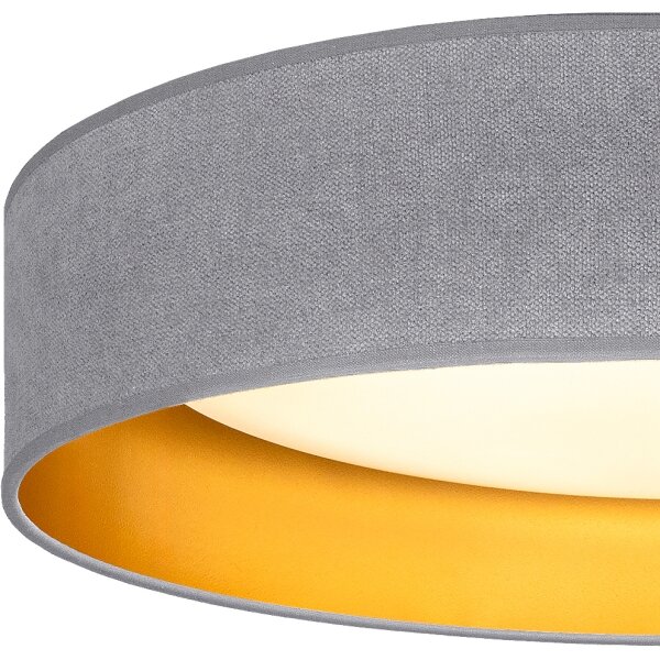 Brilagi-LED Таванно осветително тяло VELVET SIMPLE LED/24W/230V 3000K Ø 45 см сив/златист
