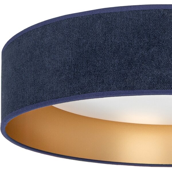 Brilagi-LED Димируемо осветително тяло VELVET SM. VARI 24W/230V 3000–6500K Ø45 см син/златист + дистанционно управление