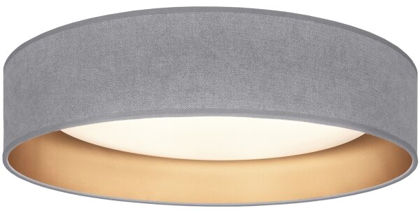 BRILAGI-LED VELVET SM. VARI димируема LED лампа, 24W/230V, 3000-6500K, диаметър 45 см, сива/златиста + дистанционно управление