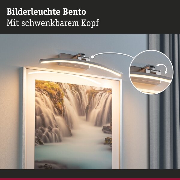 Paulmann 95557 - LED/8,5W Осветително тяло за картини BENTO 230V 40 cm матов хром
