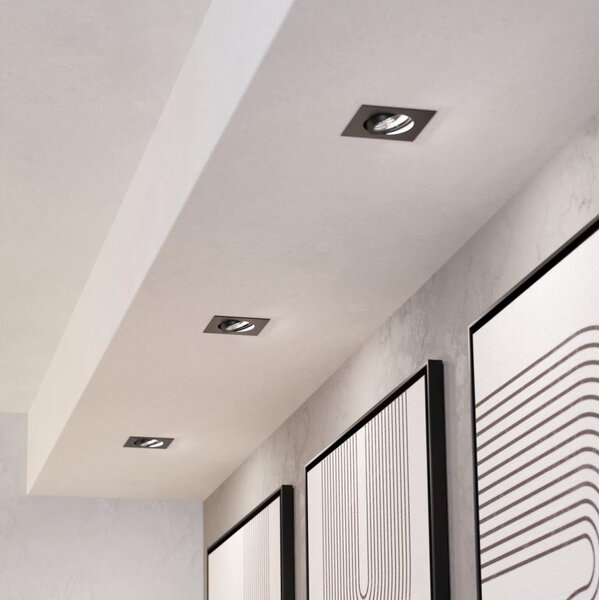 Eglo 902285-комплект 3xLED вградено таванно осветително тяло SALICETO LED/6,4W/230V 8,8x8,8cm черно