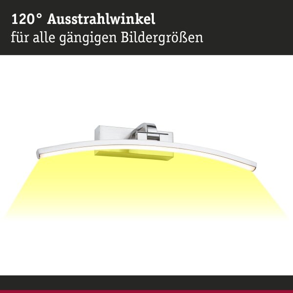 Paulmann 95557 - LED/8,5W Осветително тяло за картини BENTO 230V 40 cm матов хром